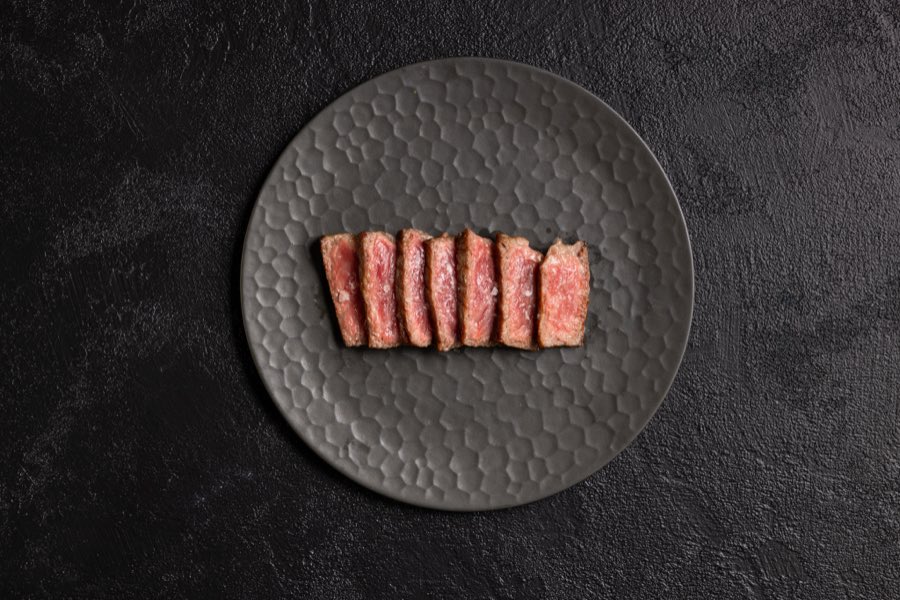 Seared wagyu with sea salt